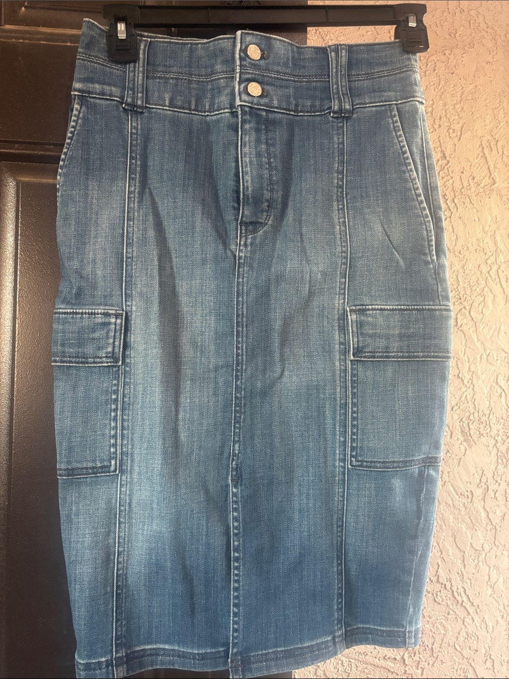 White House Black Market Blue Straight-Leg Jeans